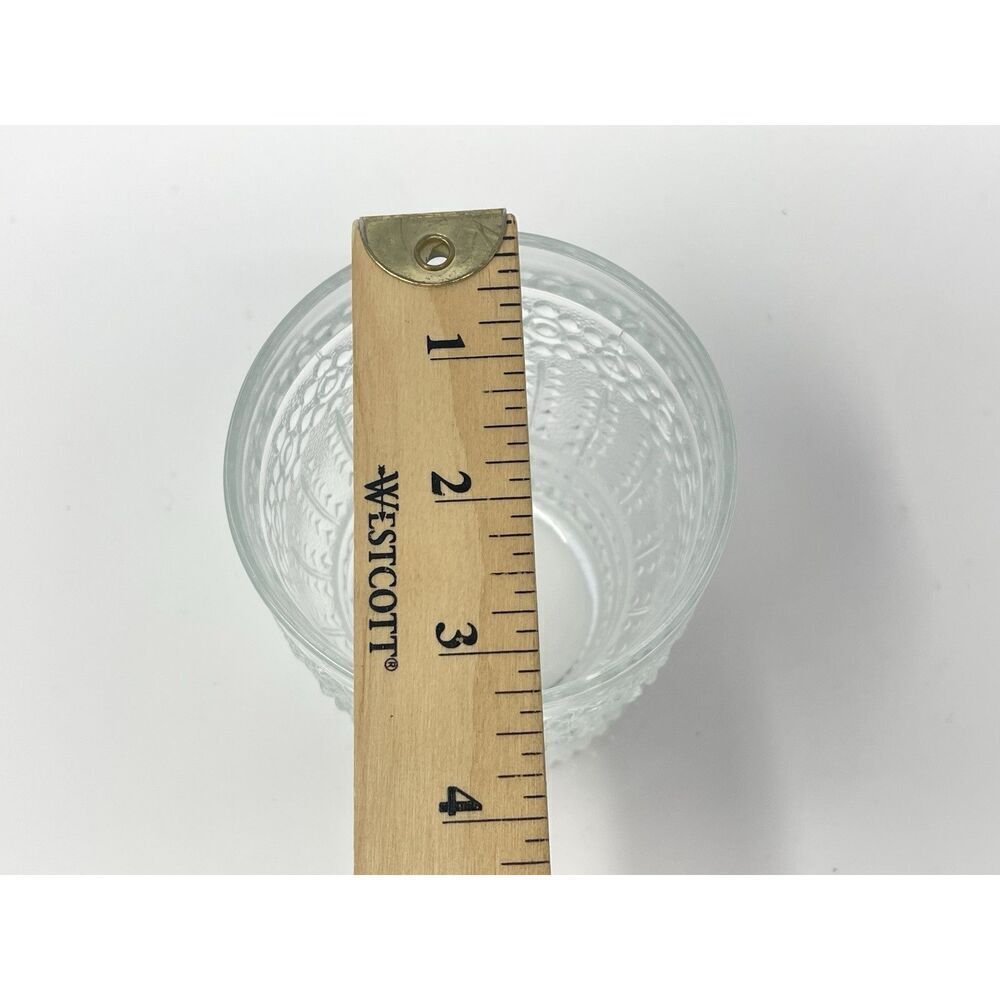 SKLO Union Praha Textured Floral Adolf Matura MCM Footed Tumbler Glass 3 7/8” - Picture 5 of 6
